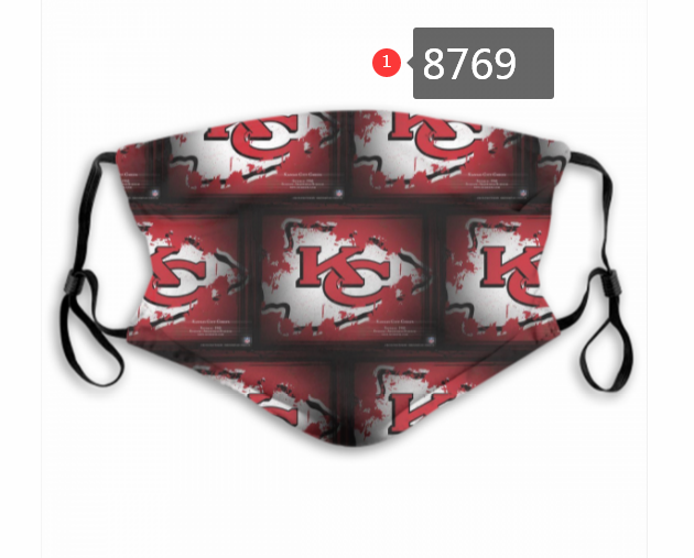2020 Kansas City Chiefs #23 Dust mask with filter->nfl dust mask->Sports Accessory